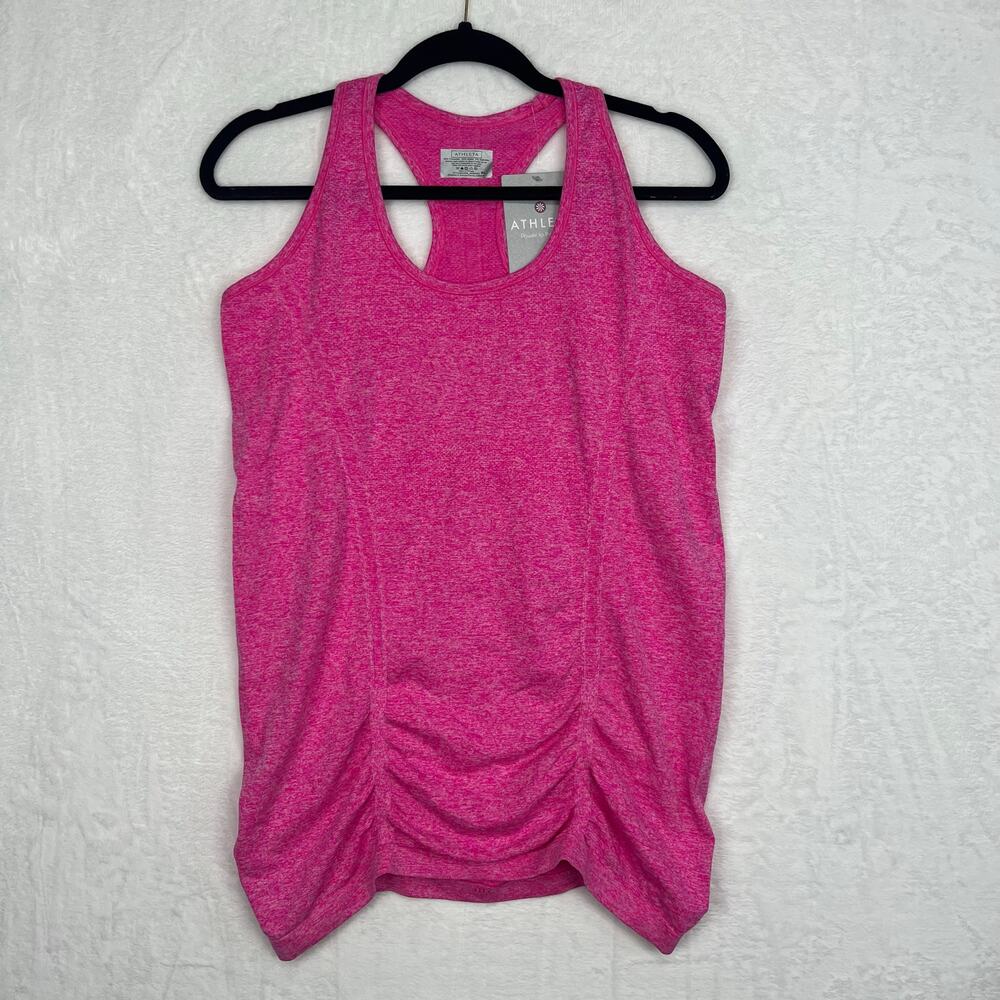 Athleta Fastest‎ Track Tank Top Brilliant Magenta Heather SZ XL NWT 643266 T0604